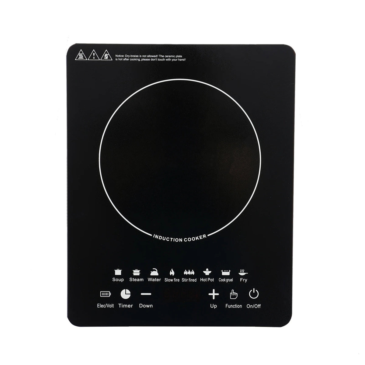750W Portable Induction Cooktop With 8 Presets And LCD Display