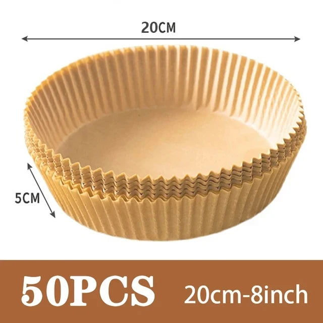 Round Disposable Air Fryer Paper Liners For Nonstick Baking