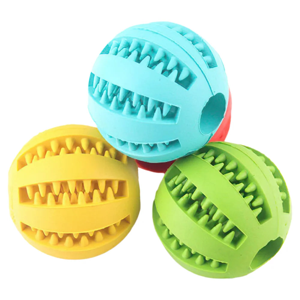 Interactive Rubber Dog Toy Ball for Teething and Biting Training