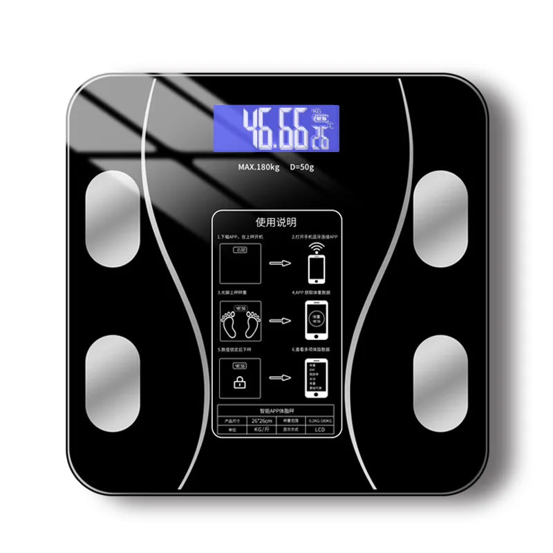 USB Body Fat Scale Smart Digital Weight Monitor For Home