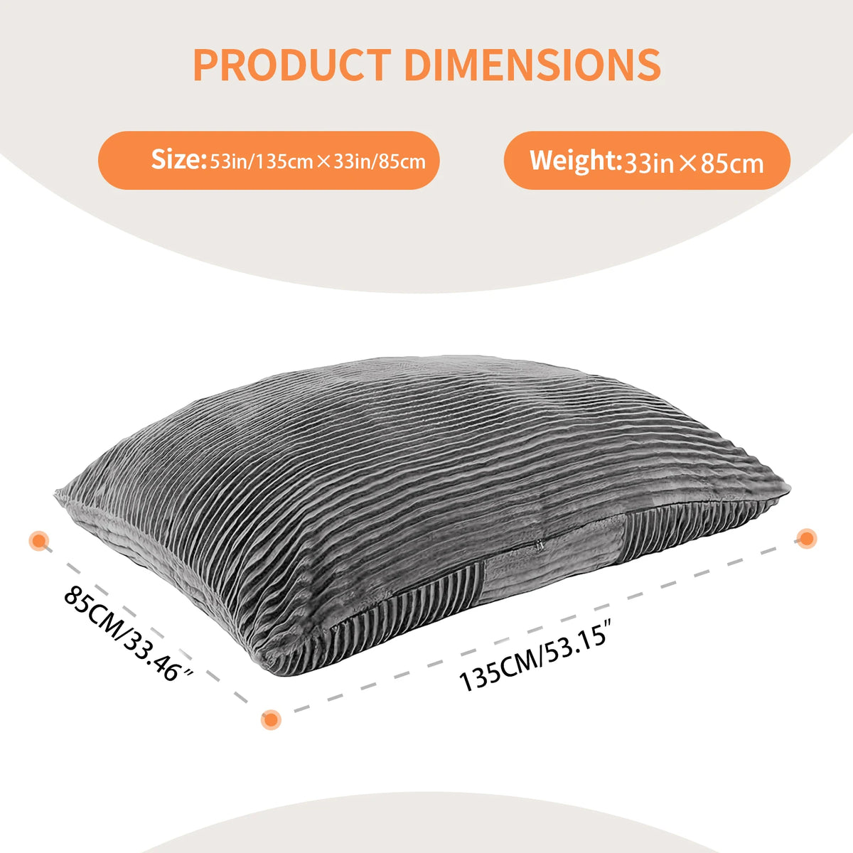 Convertible Bean Bag Chair And Mat With Machine Washable Cover