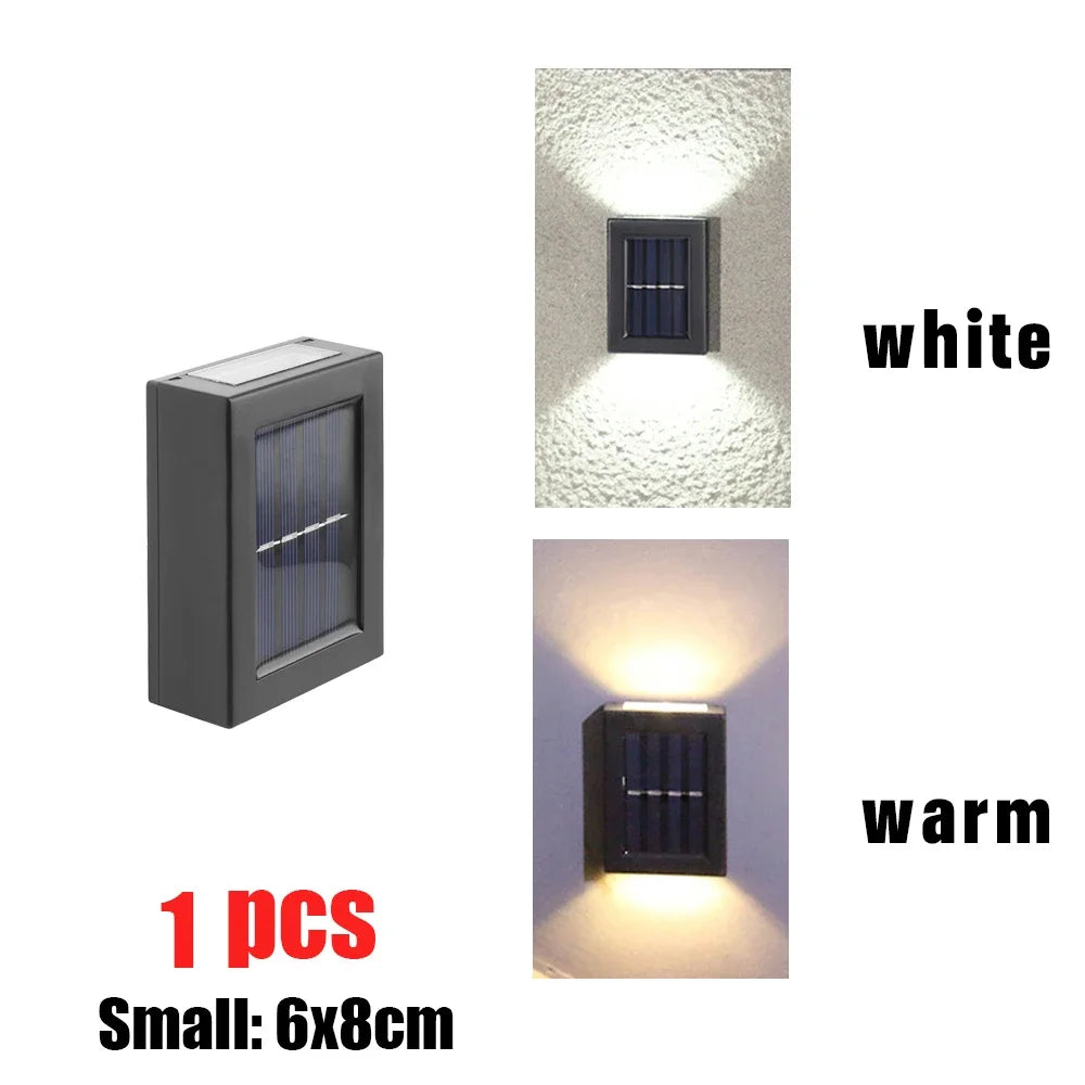 AlliLit Solar Wall Light Waterproof Garden LED Outdoor Lamp