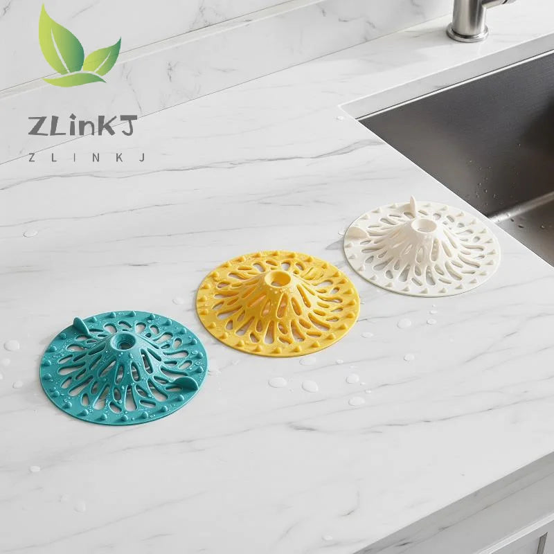 Durable Hair Filter Drain Strainer for Bathroom and Kitchen Sinks