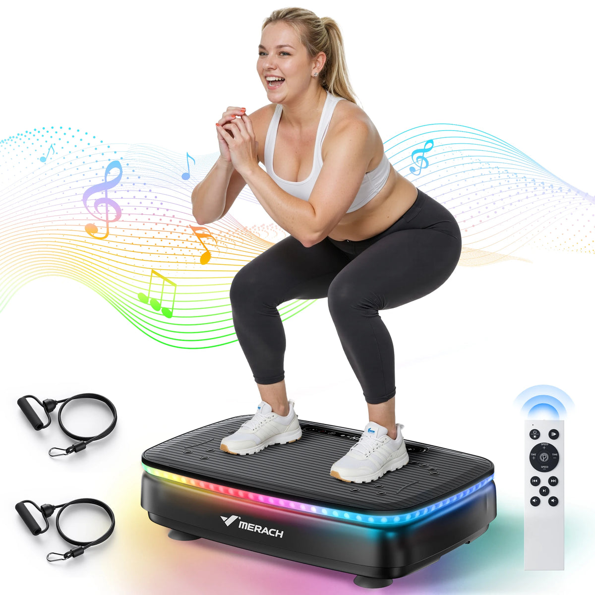 MERACH Vibration Plate Exercise Machine For Whole Body Workout