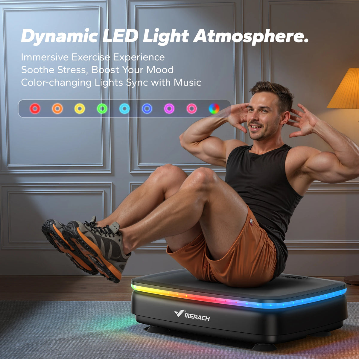 MERACH Vibration Plate Exercise Machine For Whole Body Workout