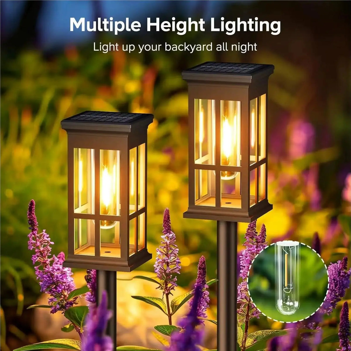 Solar Led Path Light Waterproof Garden Outdoor Landscape Decor