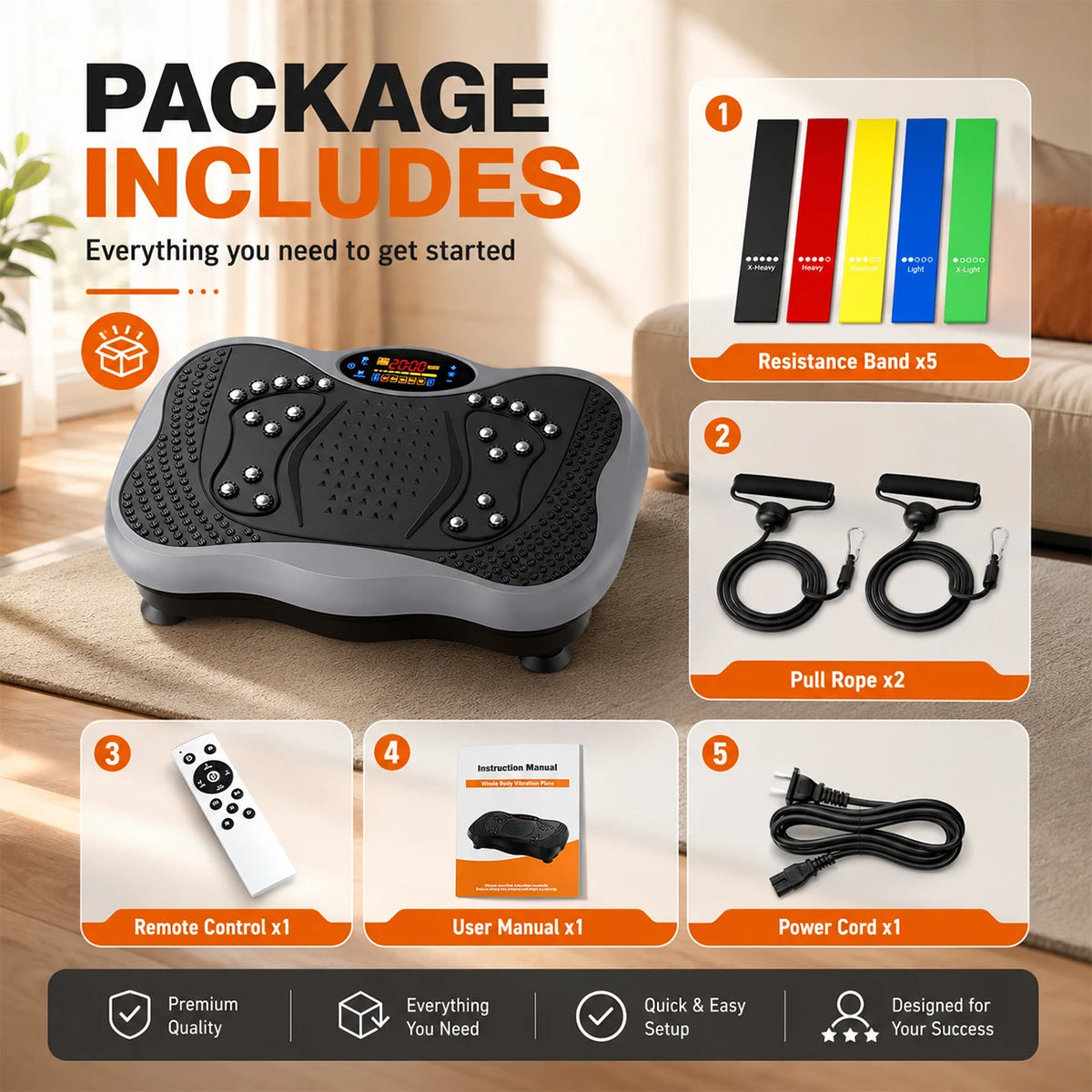 Whole Body Vibration Plate Fitness Platform For Home Workouts