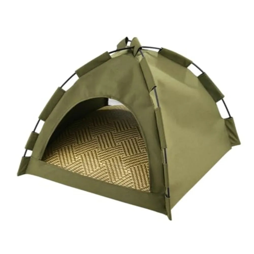 Semi Enclosed Portable Pet Tent With Removable Washable Cover