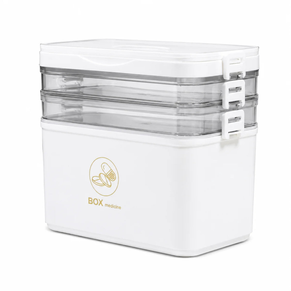 Multi Tier Stackable Storage Box With Lid For Home Organization