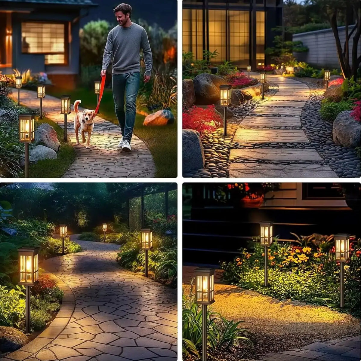 Solar Led Path Light Waterproof Garden Outdoor Landscape Decor
