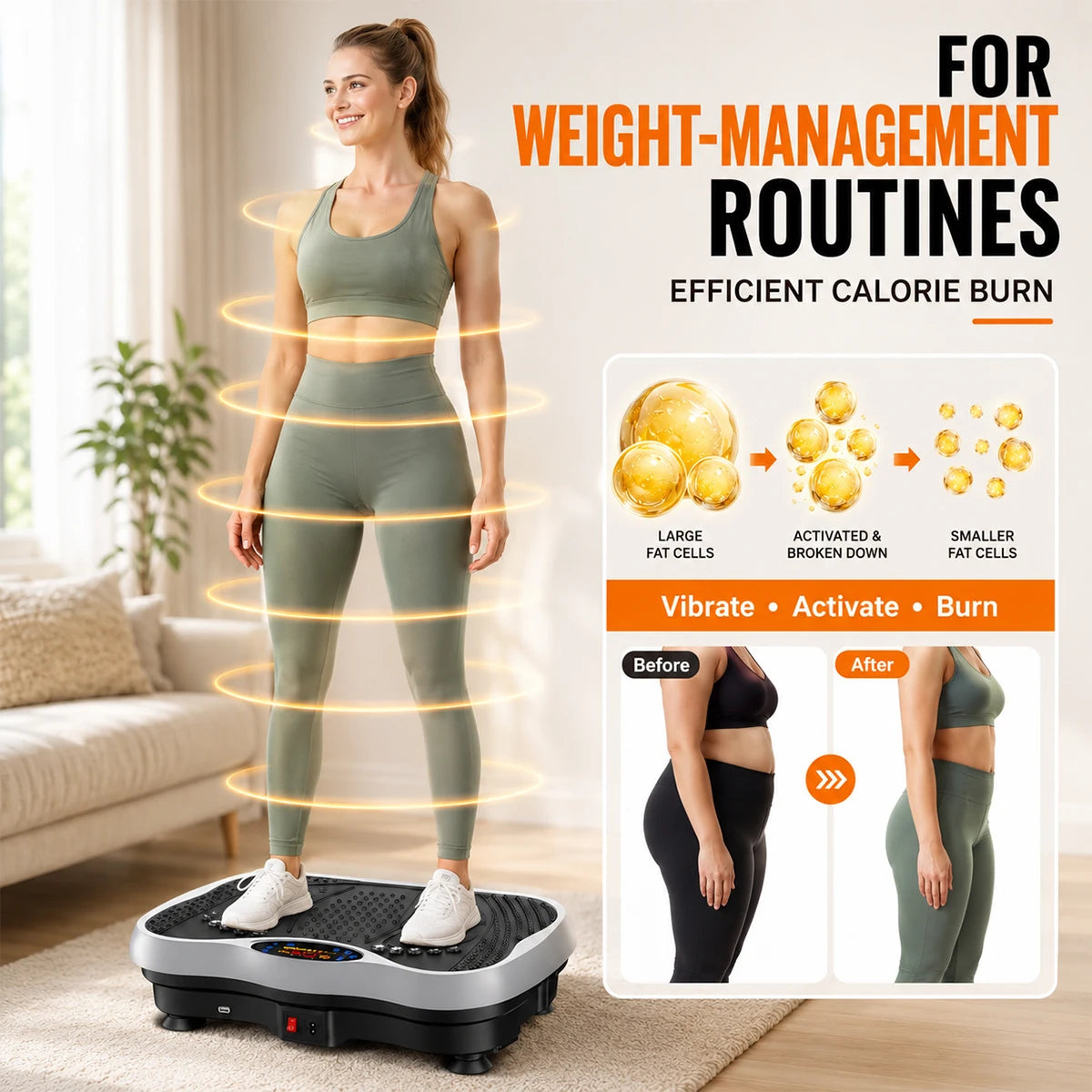 Whole Body Vibration Plate Fitness Platform For Home Workouts