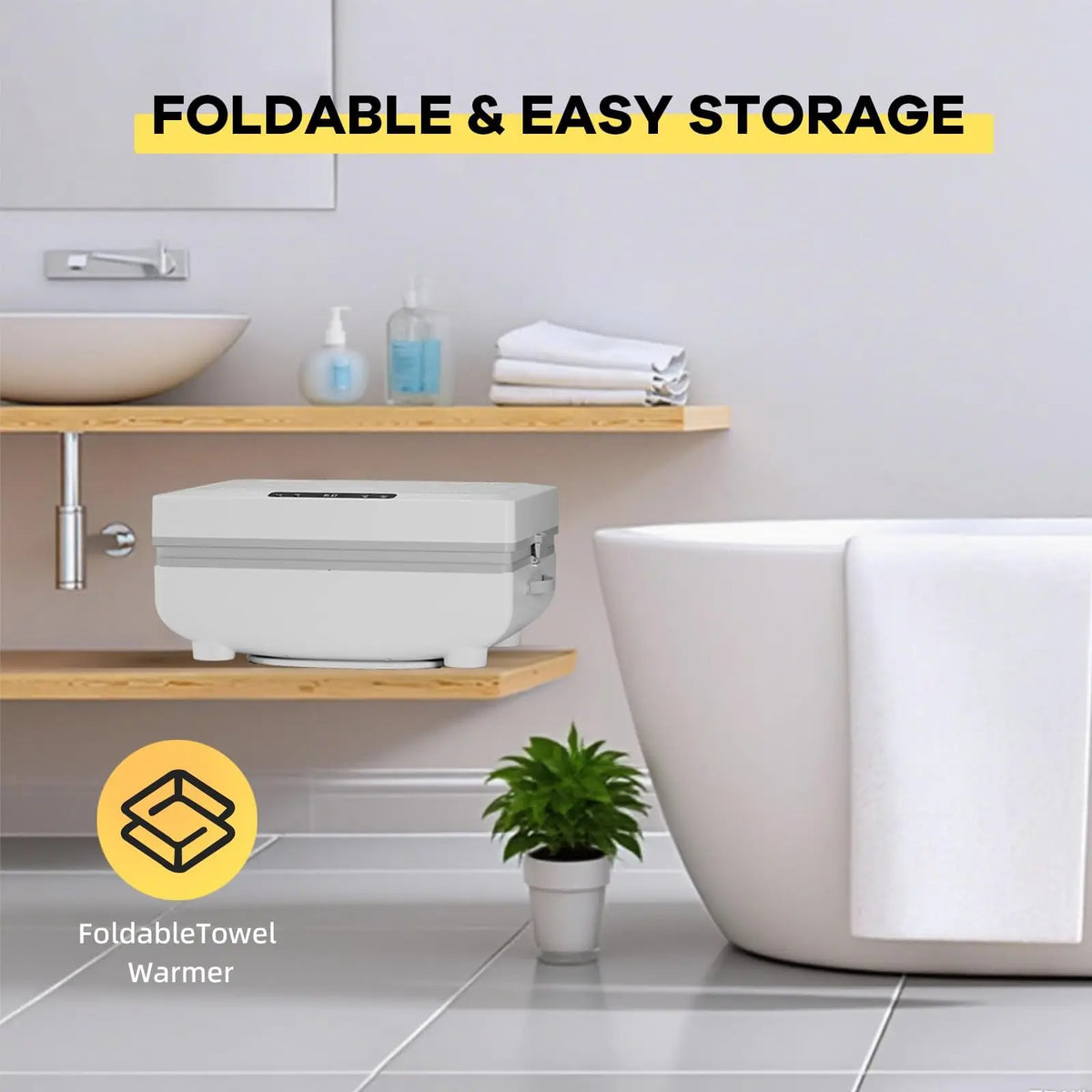 Festisoul Heated Towel Warmer Bucket With Auto Shut Off