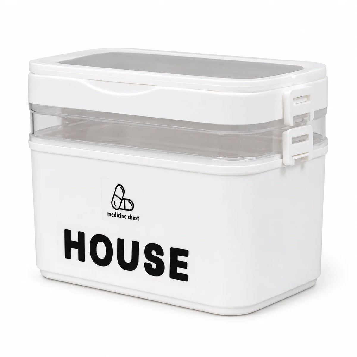 Multi Tier Stackable Storage Box With Lid For Home Organization