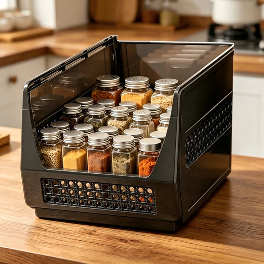 Ventilated Foldable Stackable Closet Storage Baskets