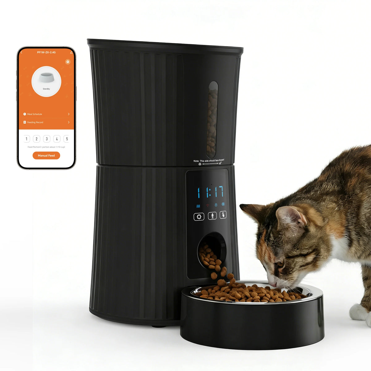 Programmable WiFi Automatic Cat Food Dispenser With App Control