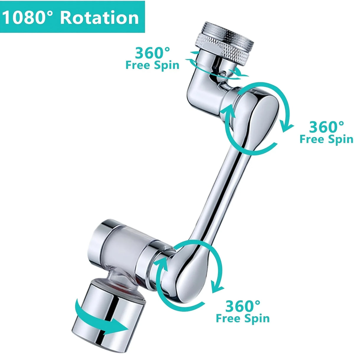 360 Degree Rotate Bathroom Sink Faucet With Spray Function