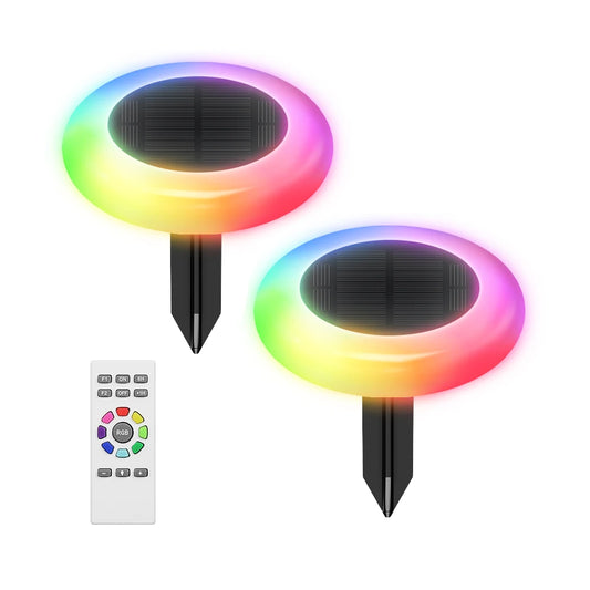 Intelamp Solar Outdoor Lawn Pathway Garden Lights For Walkways