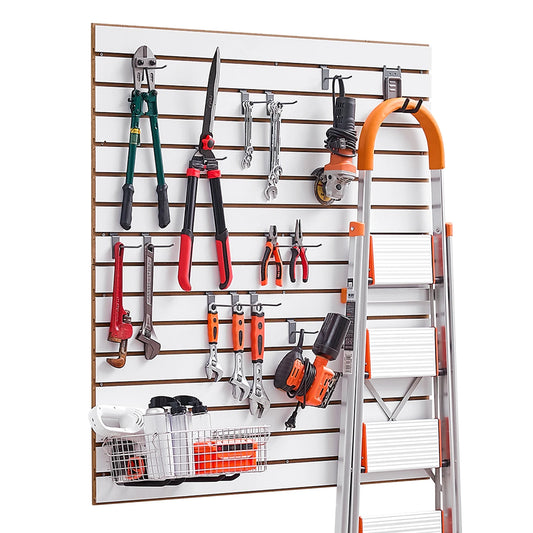 Slat Wall Paneling MDF Garage Slatwall With Modular Adjustable Design