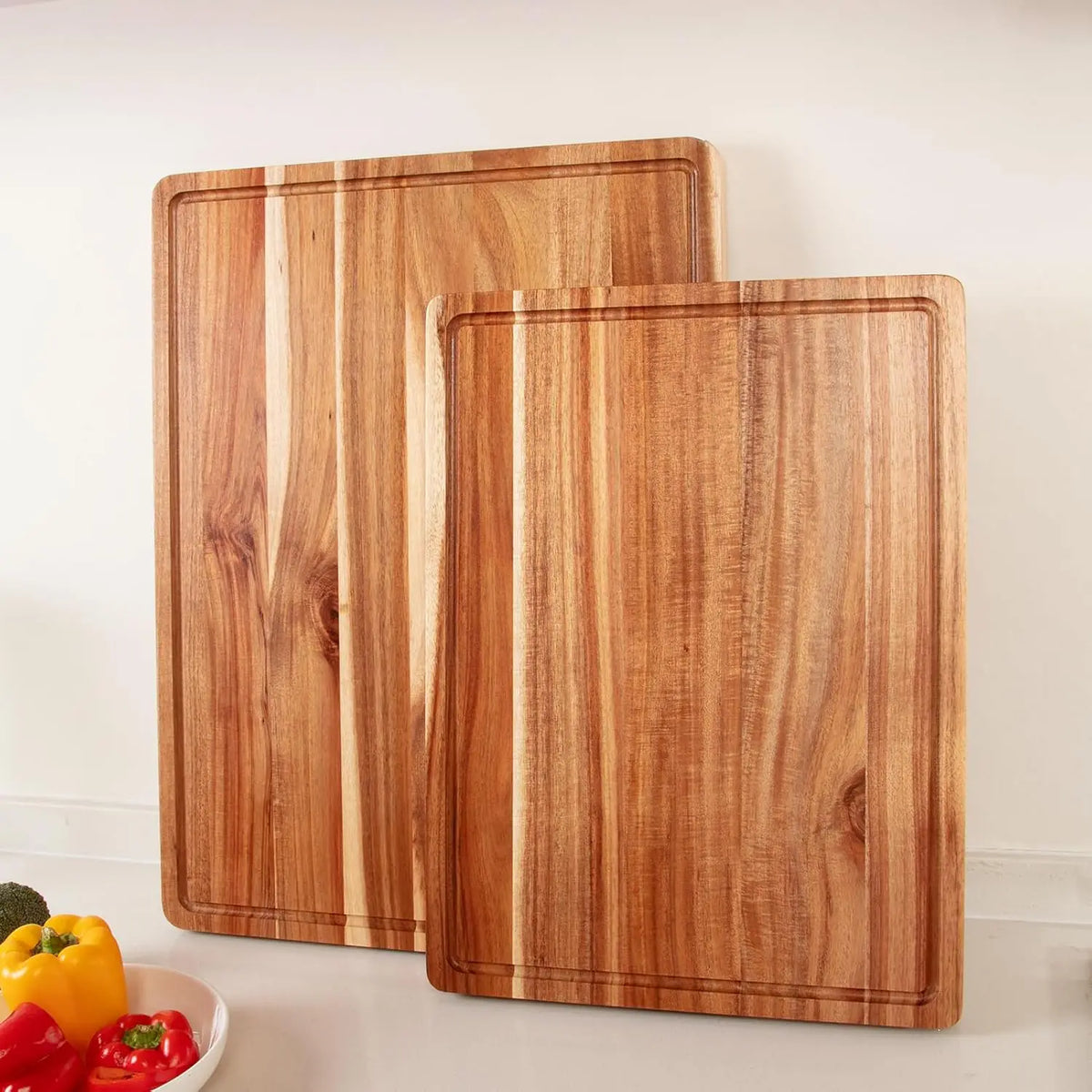TWISTER.CK Acacia Wood Cutting Board Chopping Block With Handles