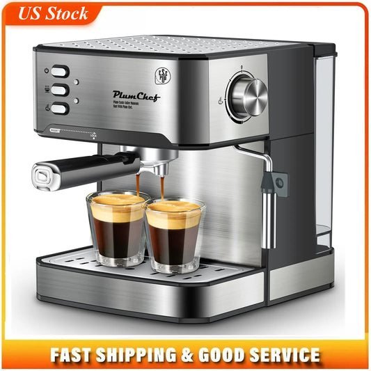 Espresso Machine 20 Bar Professional Compact Coffee Maker With Milk Frother