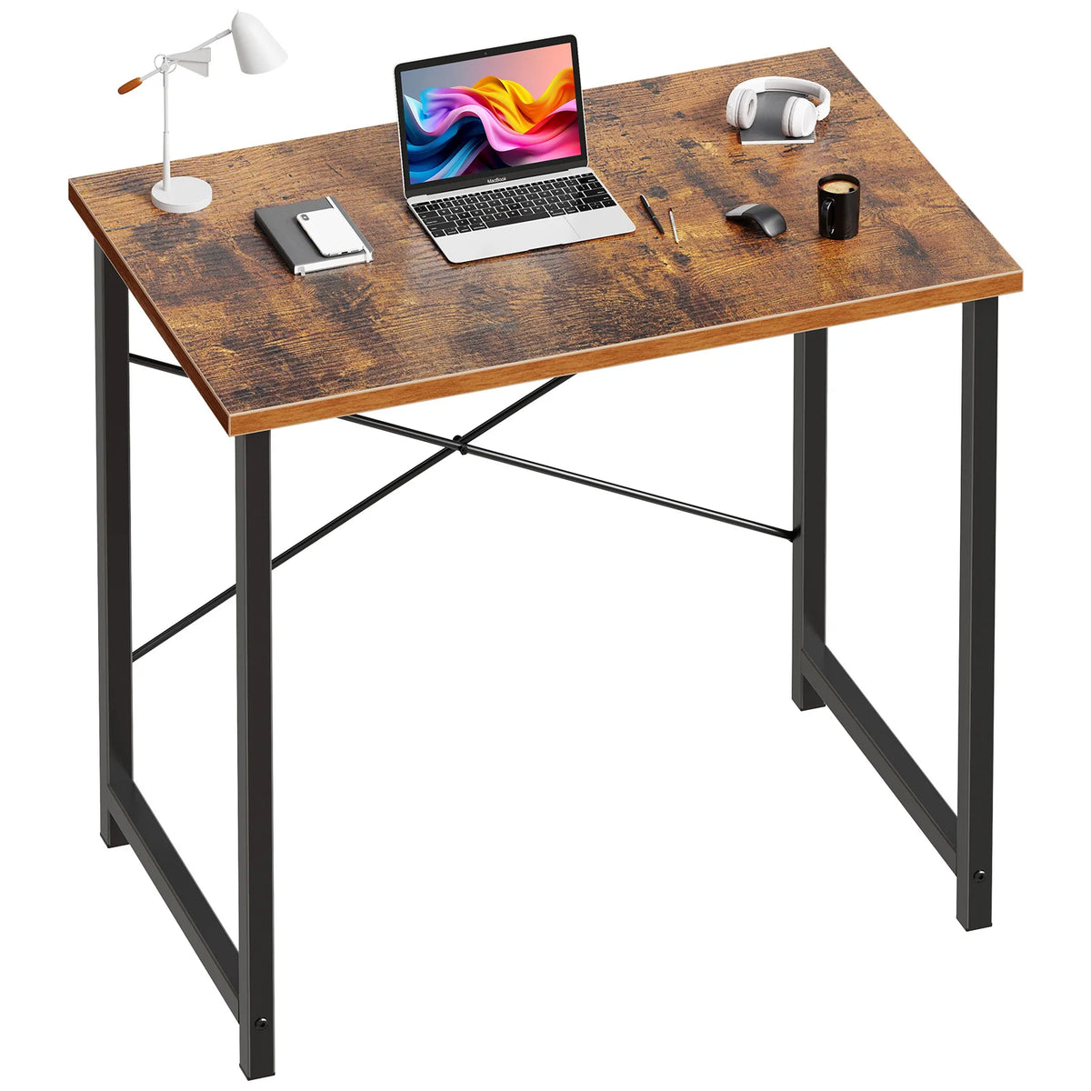 MCQ 31 Inch Standing Office Computer Desk Sturdy Metal Frame