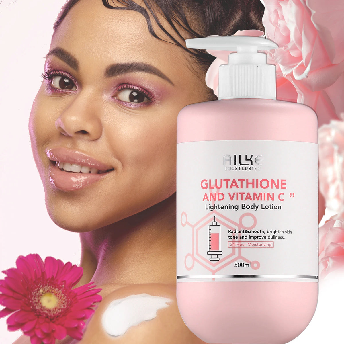 AILKE Vitamin C Glutathione Brightening Body Lotion For Even Skin