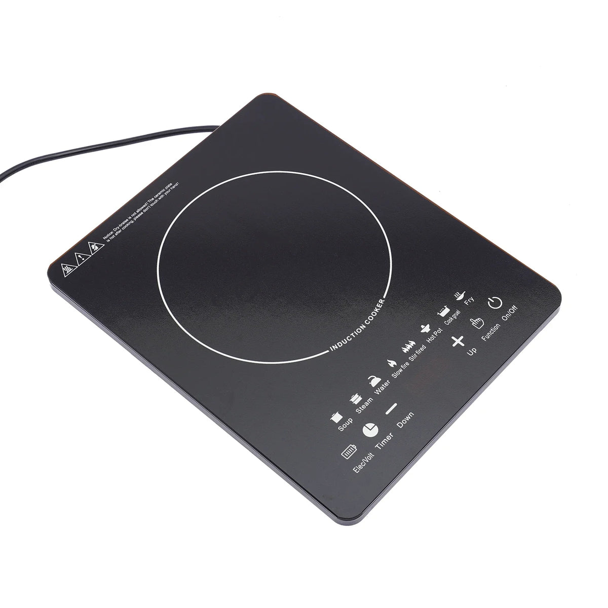 750W Portable Induction Cooktop With 8 Presets And LCD Display