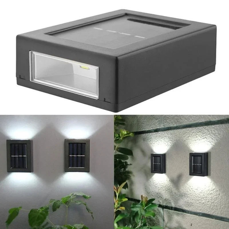 AlliLit Solar Wall Light Waterproof Garden LED Outdoor Lamp