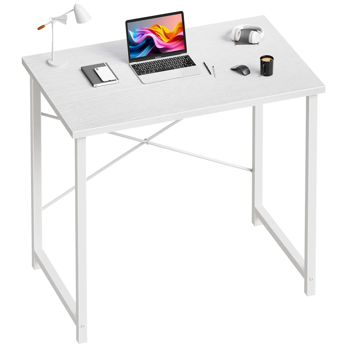 MCQ 31 Inch Standing Office Computer Desk Sturdy Metal Frame