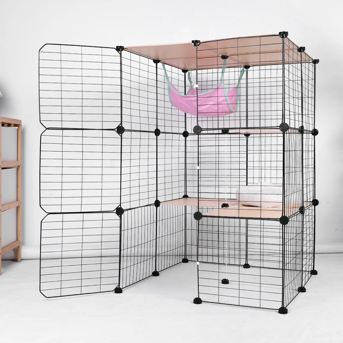 Atuotin 3 Tier Indoor Cat Enclosure With Hammock And Bed