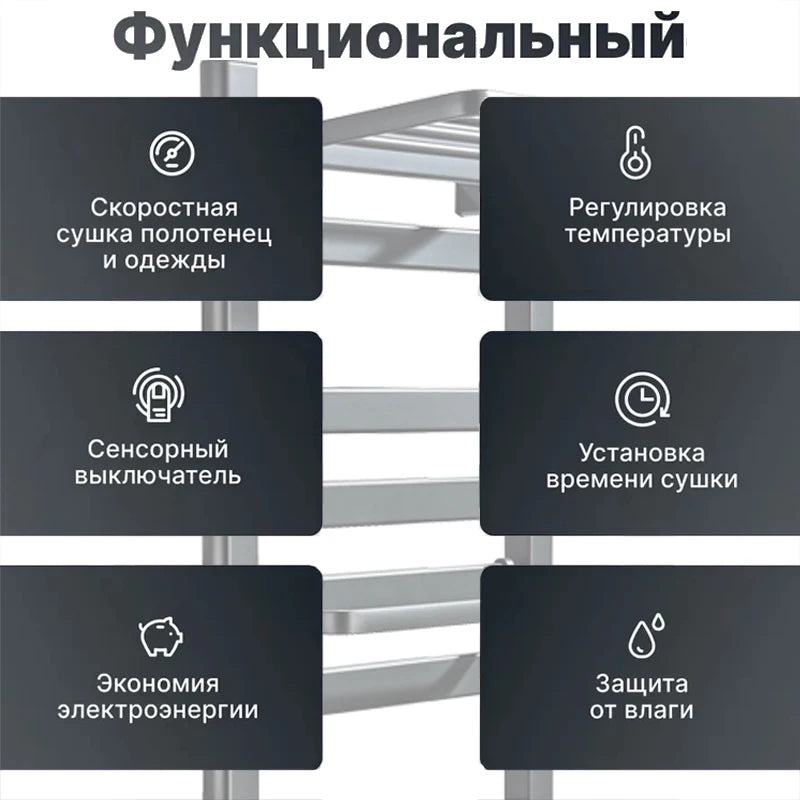 Shinesia Wall Mounted Electric Towel Warmer With Digital Display