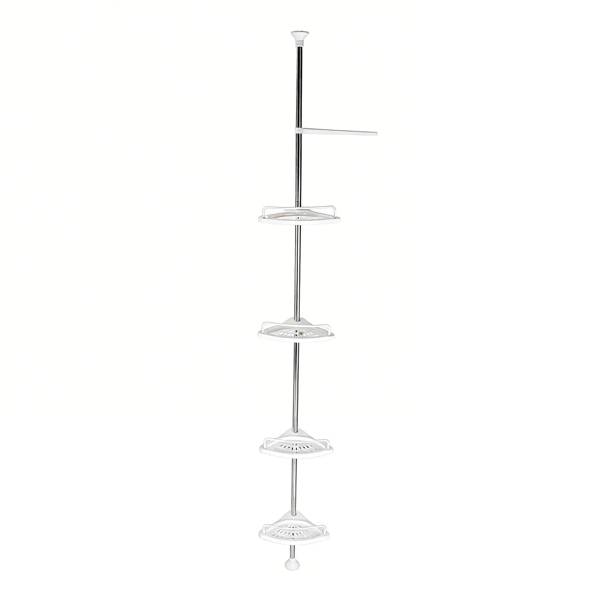 Atuotin Telescopic Bathroom Corner Shelf With Four Adjustable Trays