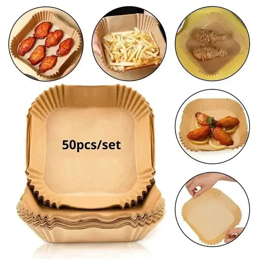Round Disposable Air Fryer Paper Liners For Nonstick Baking