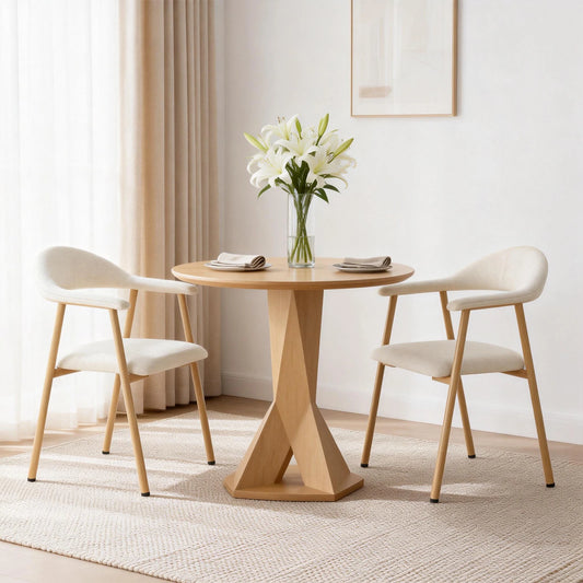 JHK Modern Farmhouse Upholstered Accent Chairs With Curved Metal Legs