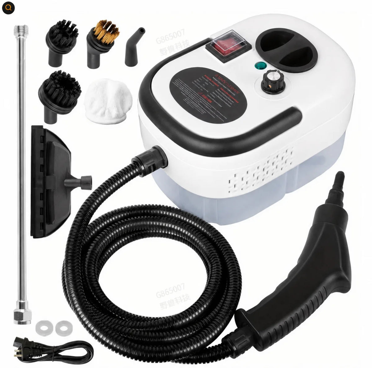 2500W Compact Handheld Steam Cleaner 110V US Plug Machine