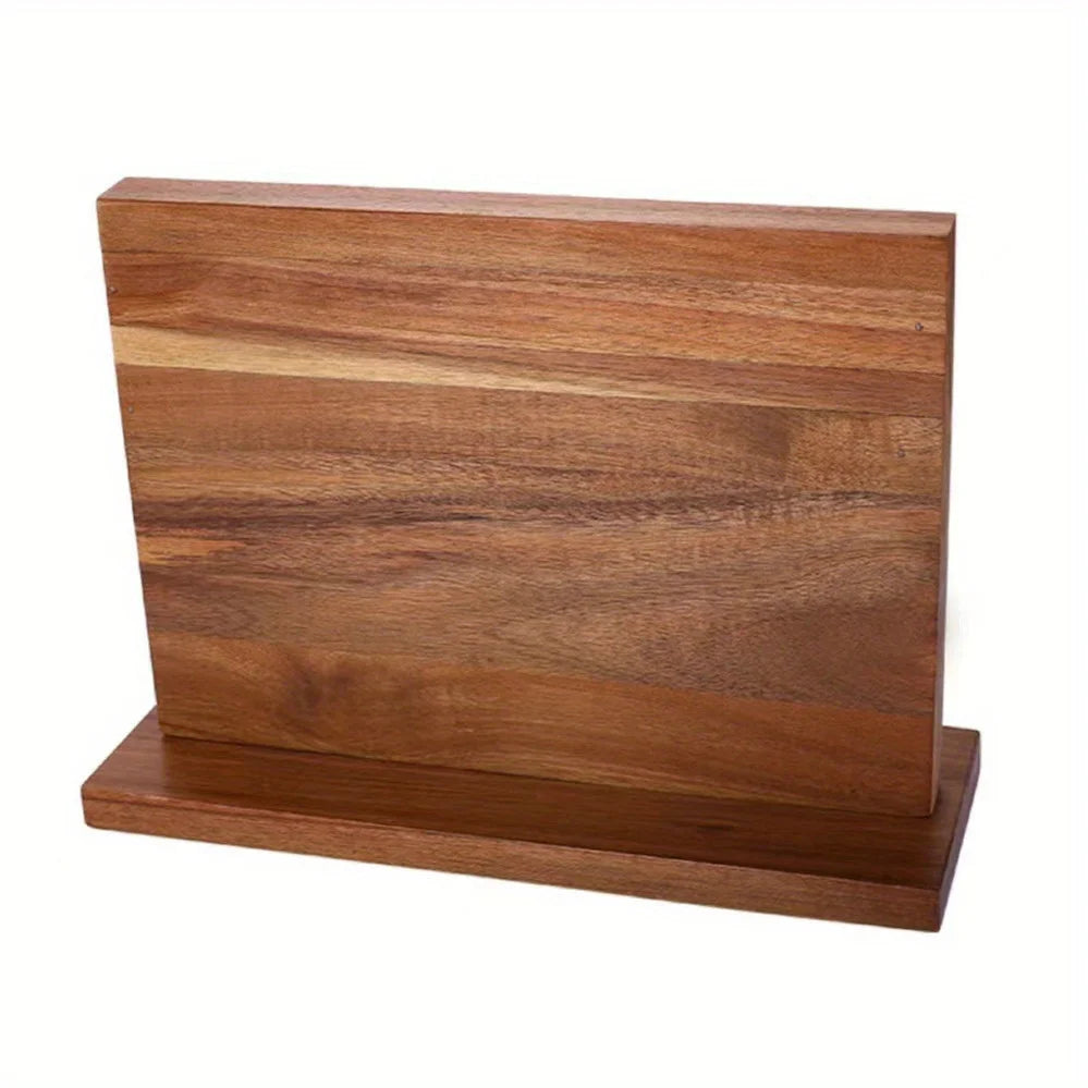 Wxcoo Double Sided Wooden Magnetic Knife Holder Rack