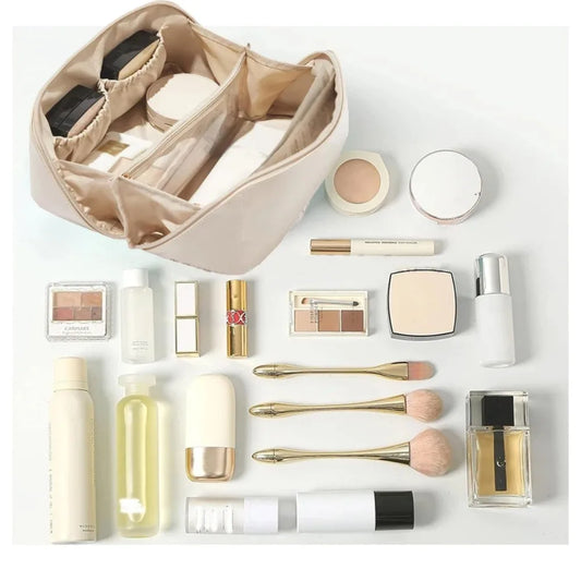 Stylish Polyester Zippered Cosmetic Makeup Travel Organizer Bag
