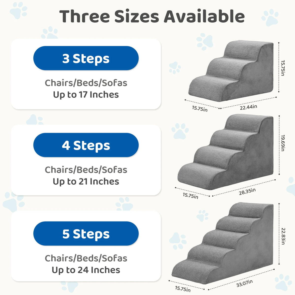 Ergonomic Curved Pet Foam Staircase Ramp For Small Canines Indoor