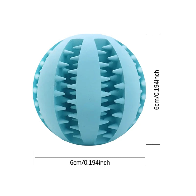 Interactive Rubber Dog Toy Ball for Teething and Biting Training