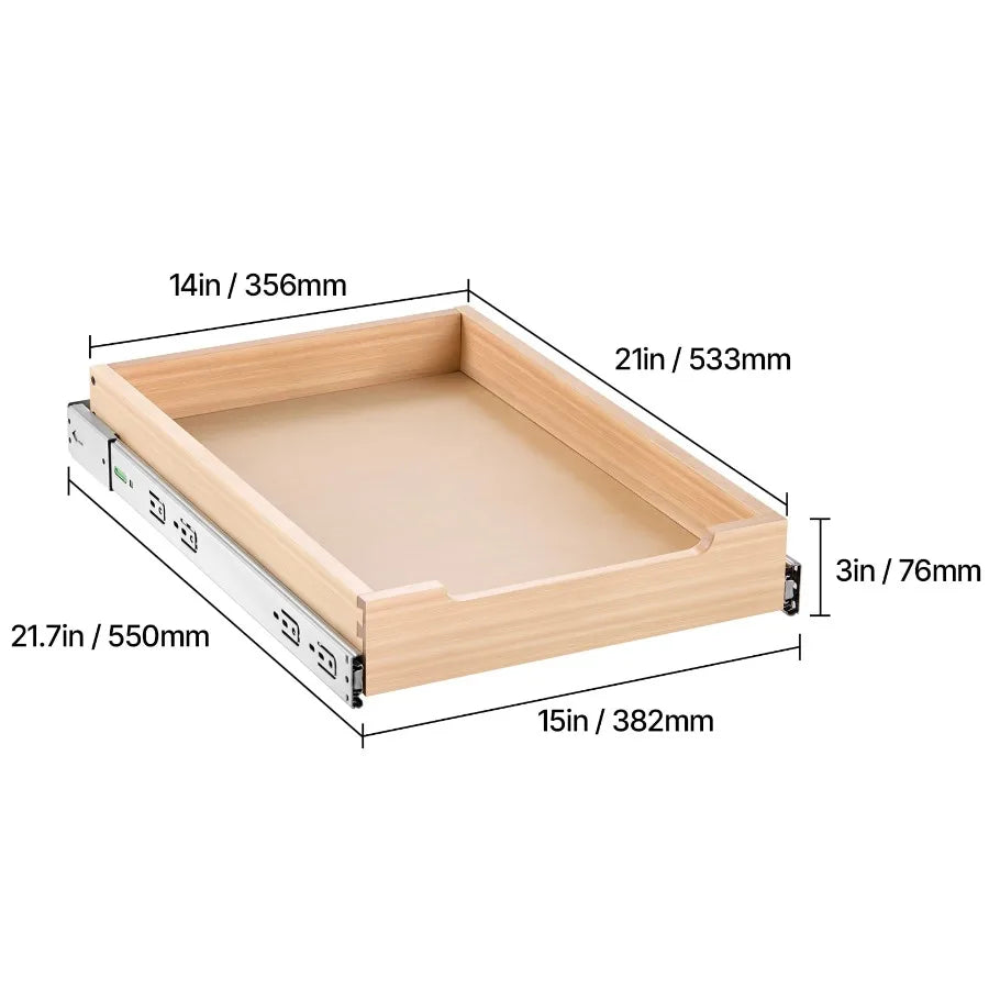 Pull Out Cabinet Organizer With Slide Drawers Stainless Steel