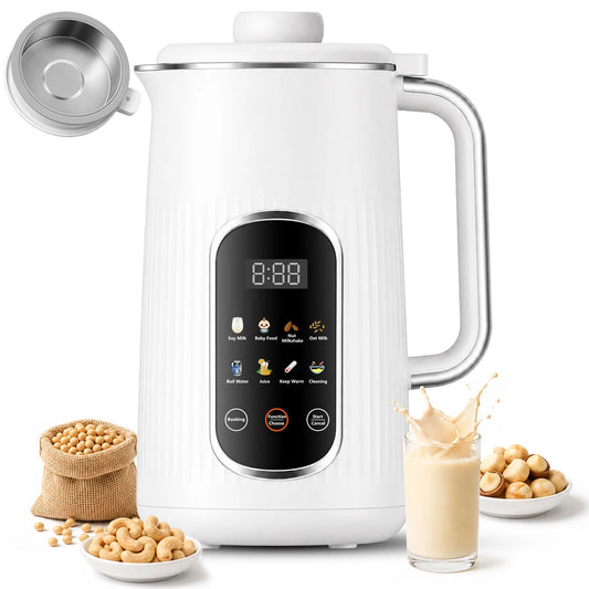 Stainless Steel 8in1 Nut Milk Maker With Self Cleaning