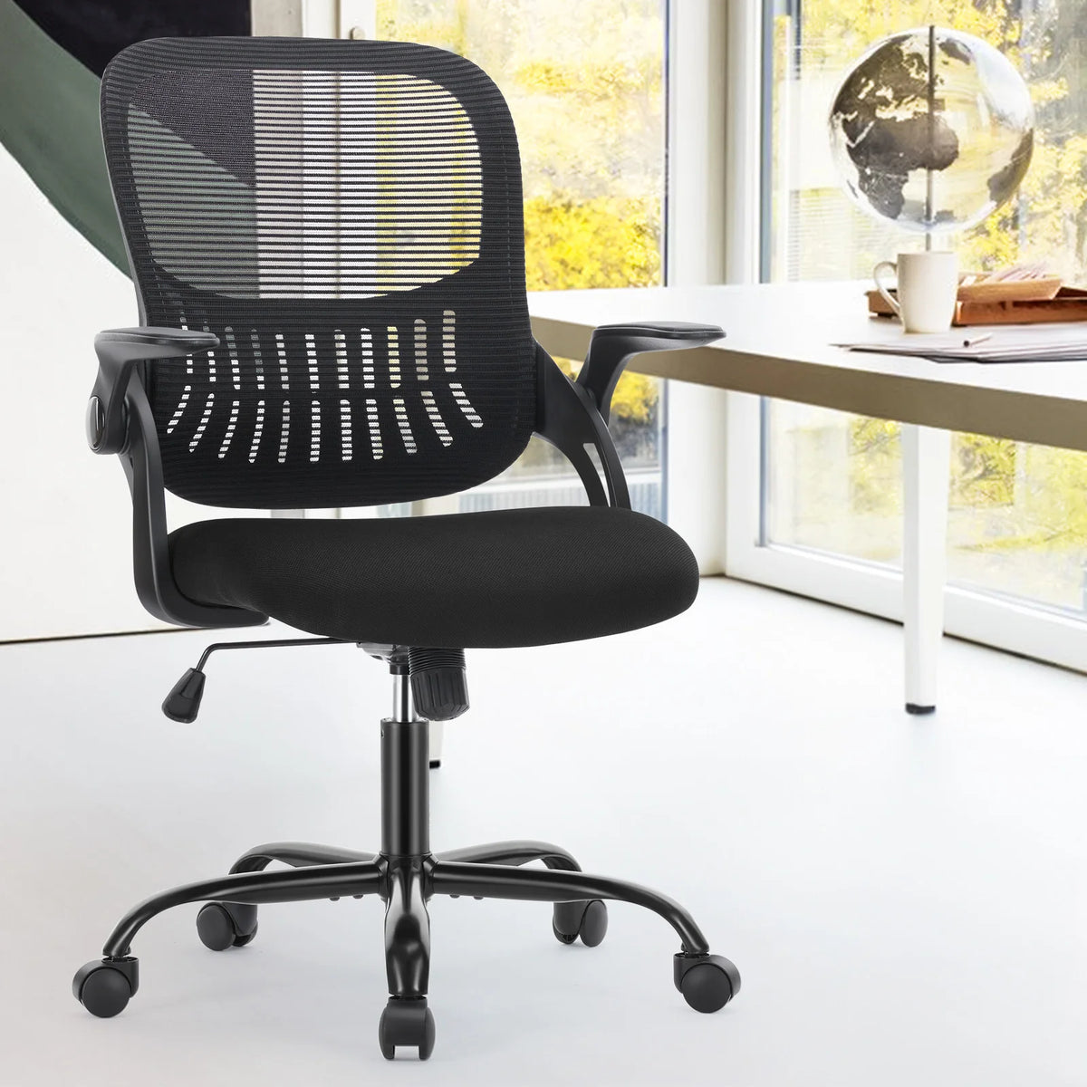 JHK Ergonomic Mesh Office Chair With Adjustable Height Rolling Wheels