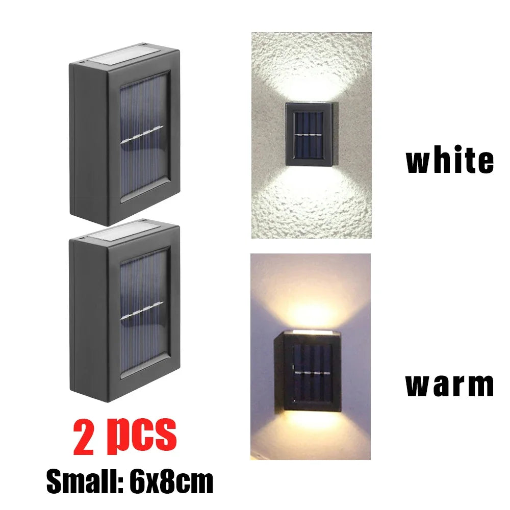 AlliLit Solar Wall Light Waterproof Garden LED Outdoor Lamp