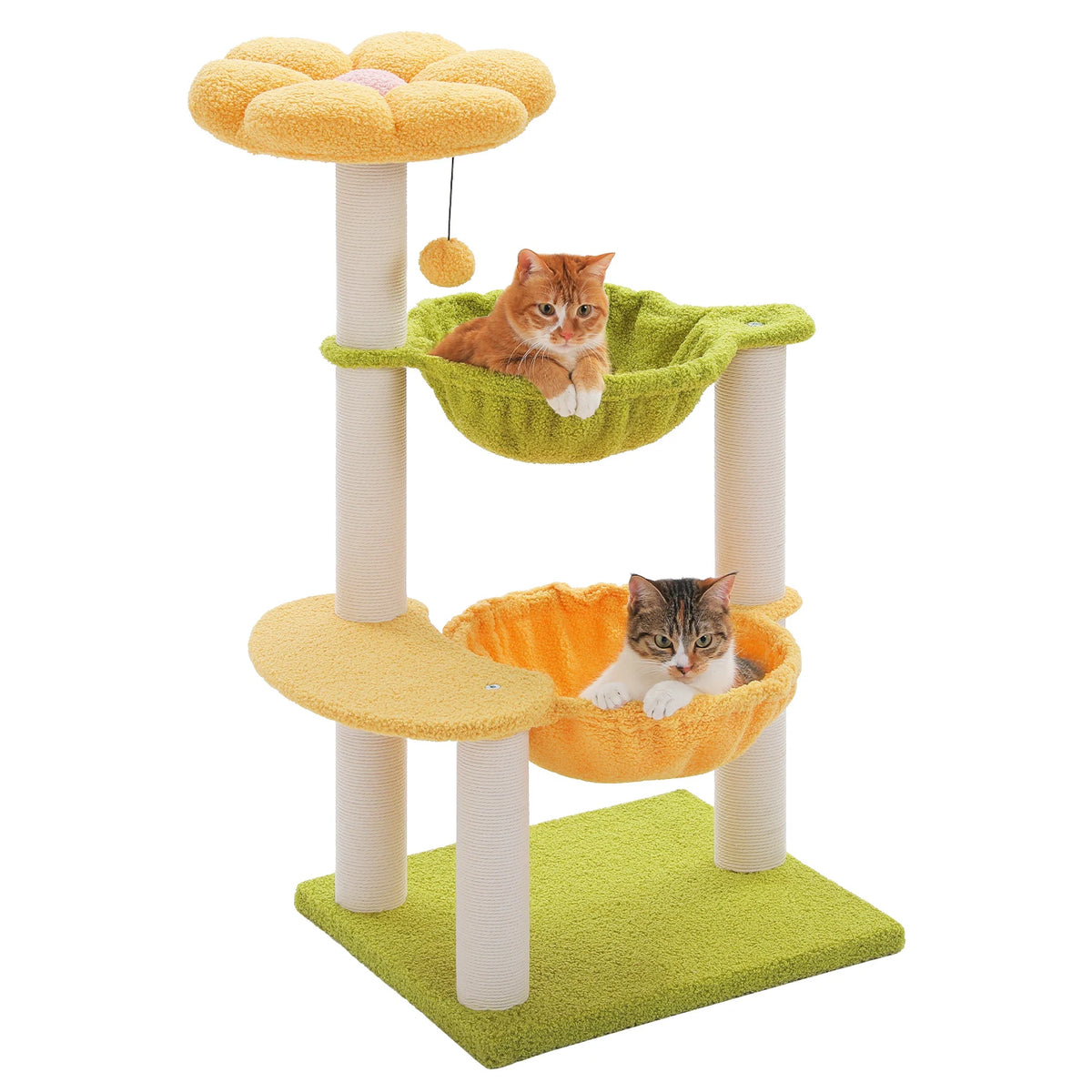 PAWZ Road Flower Cat Tree With Hammocks And Sisal Posts
