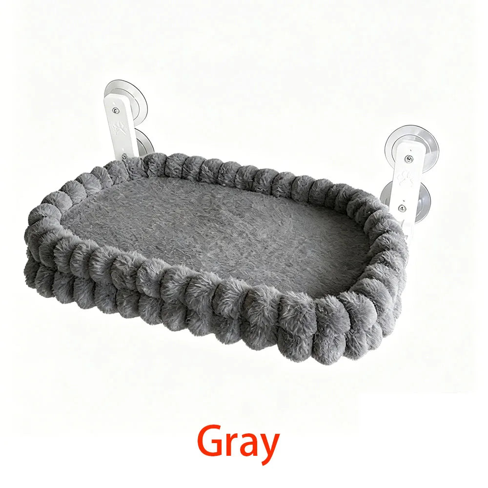 Foldable Indoor Cat Hammock With Reversible Window Mount Cushion