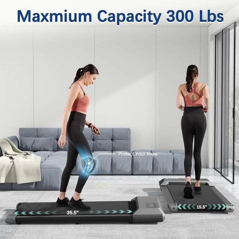 Superun 2In1 Treadmill Home Use 2.5HP Walking Running Bluetooth