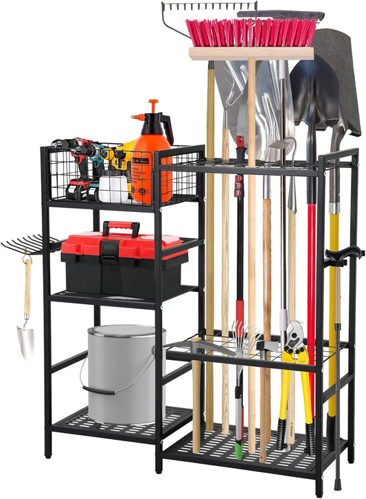 HiMISS Heavy Duty 3 Tier Garden Tool Organizer 35 Slots