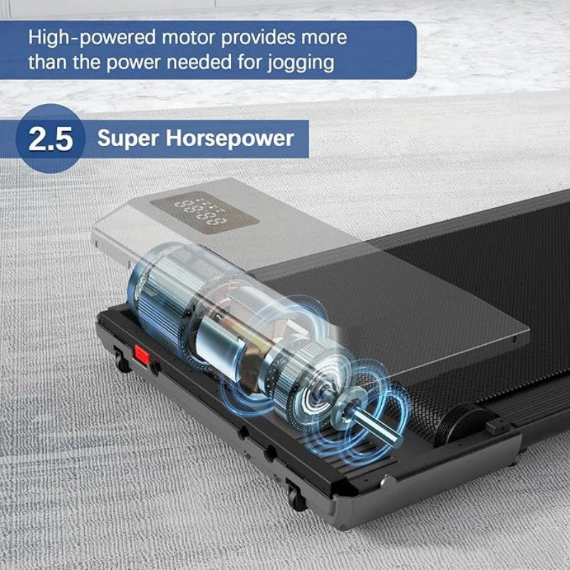 Superun 2In1 Treadmill Home Use 2.5HP Walking Running Bluetooth