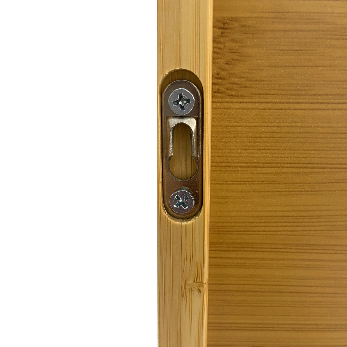 Bamboo Wall Cabinet With 3 Shelves And 2 Doors Bathroom