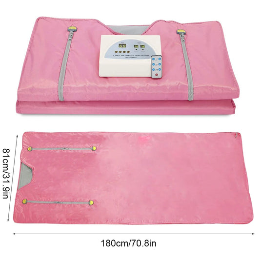 2 Zone Thermal Sauna Blanket For Weight Loss And Detox